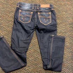 Rock Revival jeans. Sherry.  Straight leg. Size 27